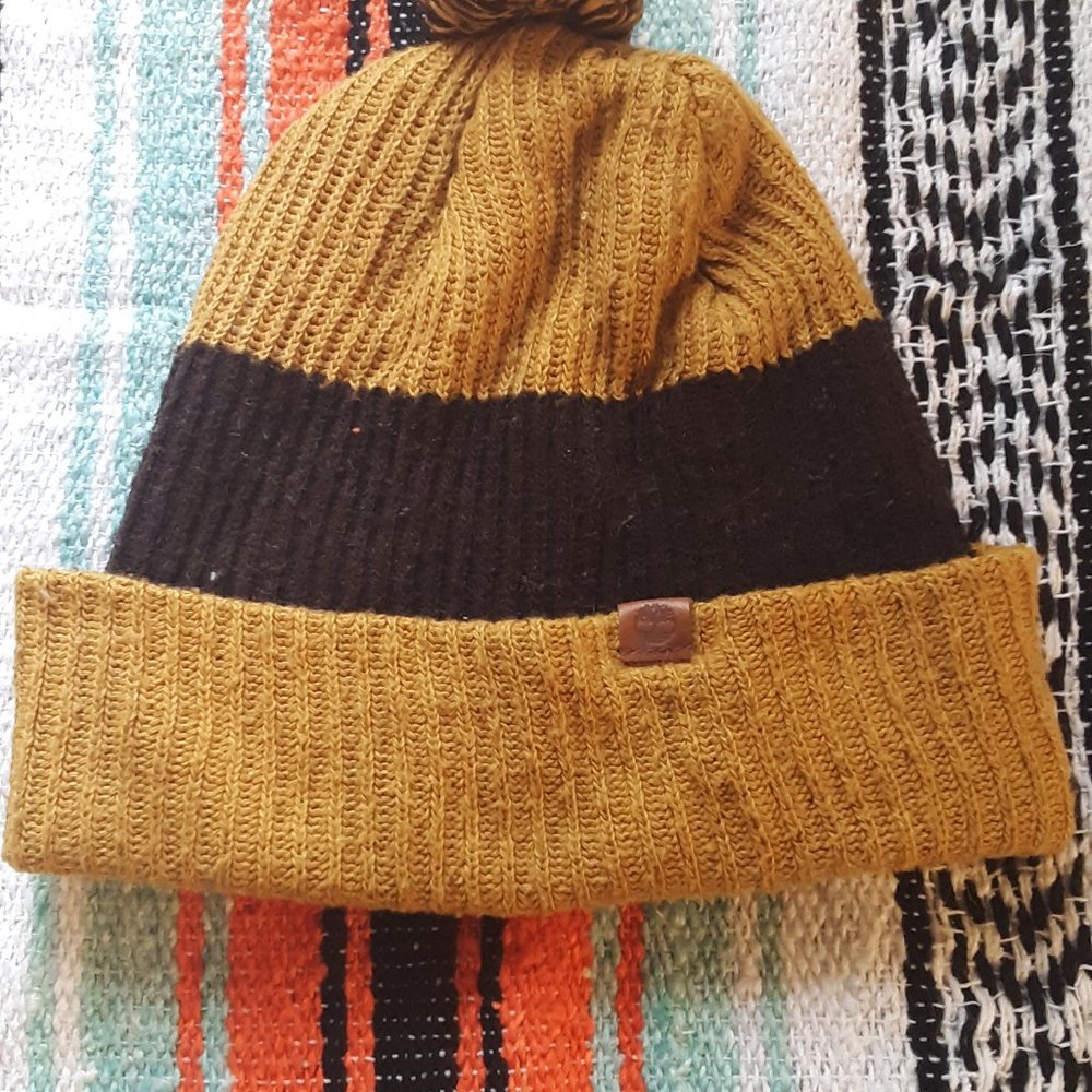 Timberland Beanie Yellow/Dark Brown Fits All